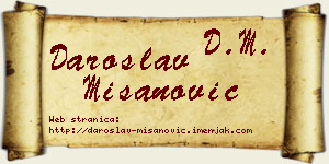 Daroslav Mišanović vizit kartica
